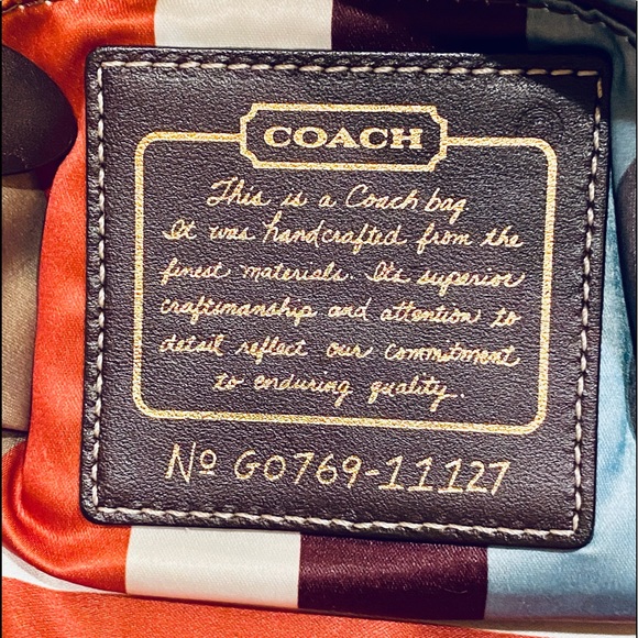 SOLD🌟2xHP🌟Coach Legacy 65th Anniversary Black Vachetta Leather Bag - Picture 9 of 16